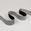 Rubber lurex 30 mm / Black-Silver