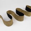 Rubber lurex 40 mm / Black-Gold