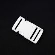 Plastic snap buckle 25 mm / 101 White