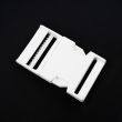 Plastic snap buckle 40 mm / 101 White