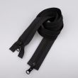 5 mm Zipper S5, 2 sliders 60 cm / 332 Black
