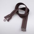 8 mm Zipper T8 open-ended 60 cm / 304 Brown