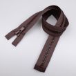8 mm Zipper T8 open-ended 65 cm / 304 Brown