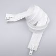 8 mm Zipper T8 2 sliders 90cm / 101 White