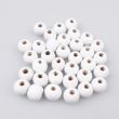 Wooden pearls 9 mm / White 101