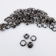 Round popper 9,5 mm (4 parts) / nickel black