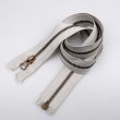 Metallic Zipper M5 open-ended 70 cm / 310 Grey- Oxide