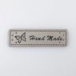 Patch "HAND MADE" 16x50 mm / Grey 310