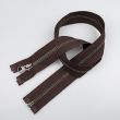 Metallic Zipper M5 open-ended 55 cm / 304 Brown- Oxide