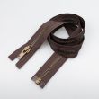 Metallic Zipper M8 open-ended 80 cm / 304 Brown- Oxide