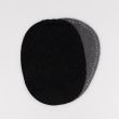 Iron on velvet patches 10x14 cm 2 pc / Black