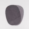 Iron on velvet patches 10x14 cm 2 pc / Grey