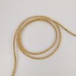Metallic cord, 3 mm / gold
