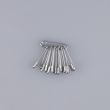 safety pin 18mm 12 pcs / nickel