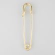 Decorative safety pin 76 mm / gold