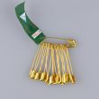 safety pin 30mm 12 pcs / gold