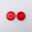 Round button with border 20 mm / Red 148