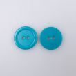 Round button with border 20 mm / Turquise 209