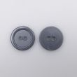 Round button with border 20 mm / Grey 312