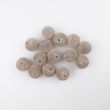 Velvet pearls 12 mm / 14 pc / 318 Grey