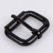 Buckle with roller 27 mm / Nickel Black