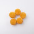 Velvet pearls 20 mm / 5 pc / 126 Yellow