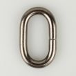 Metal ring oval 6/32x20 mm / Nickel Black