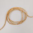 Metallic cord, 3 mm / white gold