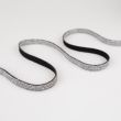 Rubber lurex 8 mm / Silver