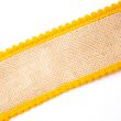 Hessian trim with pom-pom edge / Mustard
