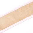 Hessian trim with pom-pom edge / Pink