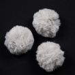 Faux fur hat poms 8 cm / Light Grey