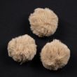 Faux fur hat poms 8 cm / Beige