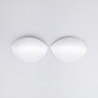 Anatomically shaped bra cups / Lycra B / White