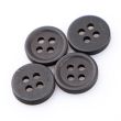 Plastic button / 11 mm / Black