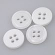 Plastic button / 11 mm / White