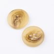 Simple button with border / 20 mm / Light Brown