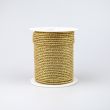 Fine Metallic Rope Cord 3 mm / Gold