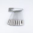 Kilt pins Square end 75 mm / Black Silver