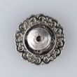 Fleur Shape Metal Snap 19 mm / Silver