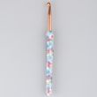 Crochet Hooks Blue floral / 6 mm