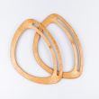 Bag handle Triangle 20x14 cm / Wood effect