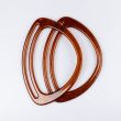 Bag handle Triangle 20x14 cm / Wood effect Black