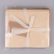 Plain fat quarter bundle, 5 pcs, 53x46 cm / Coffee & Cream