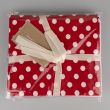Polka dot fat quarter bundle, 5 pcs, 53x46 cm / Red