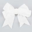 Velvet Bow 13.5 x 13 cm / White