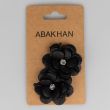 Beaded flower / Black