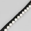 Pearl Lace Edge Trim 12mm / 1 m / Black