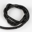 Rhinestone cord trim 6 mm / Black