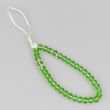 Beaded mini loop tie / Green